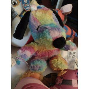 Snoopy Bunny New Hallmark 7" Easter Tie-Dye Plush Stuffed Beagle Peanuts Tags